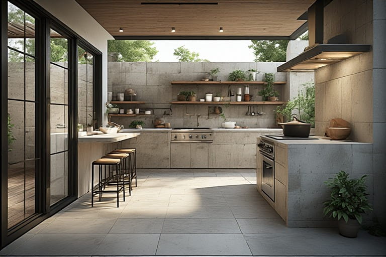 Indoor Outdoor Flow Kitchen Designs