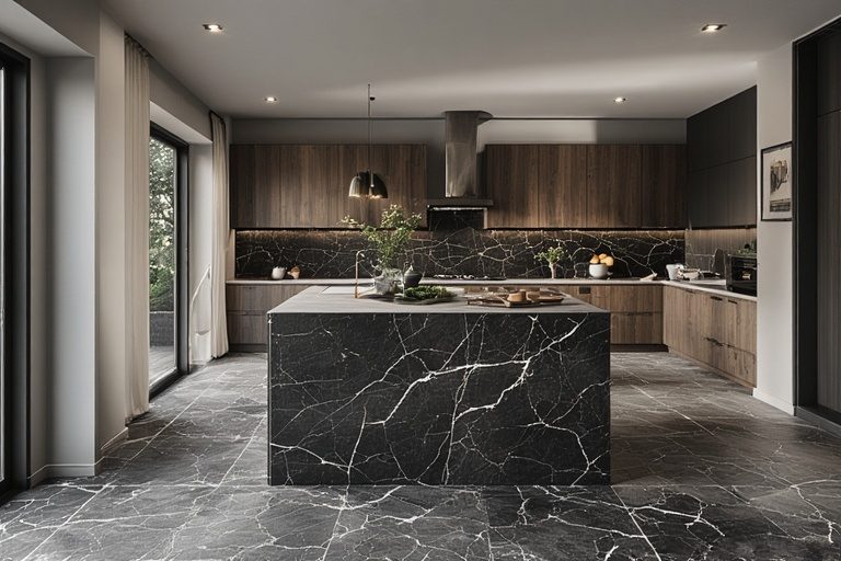 Seamless Integration with Floor Tiles- Kitchen Dado Tiles