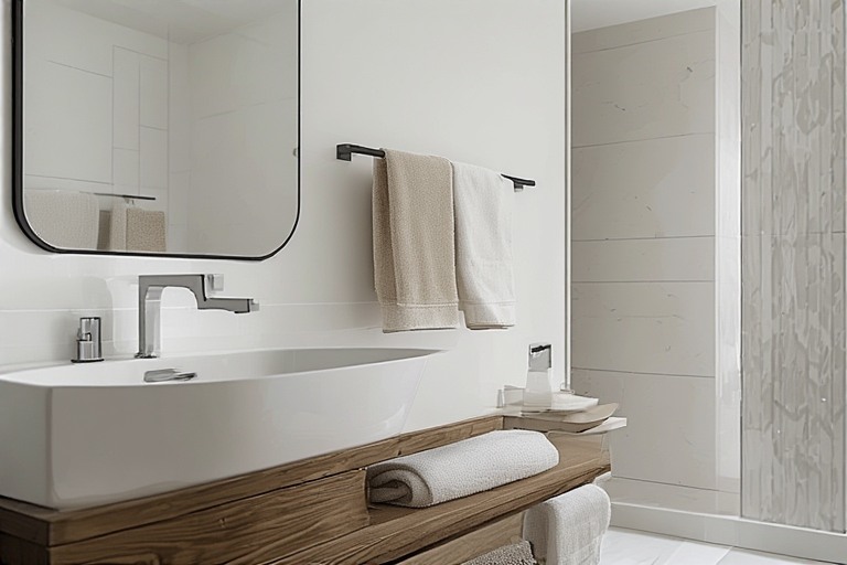 Sleek Towel Bar Bathroom Accessories