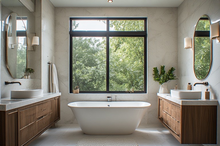 Sliding Bathroom Windows Design