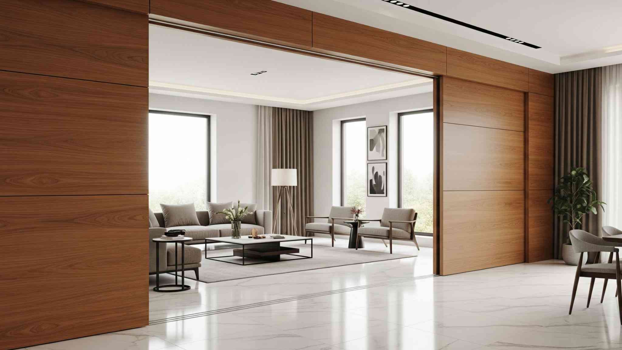 Sliding Wooden Partitions