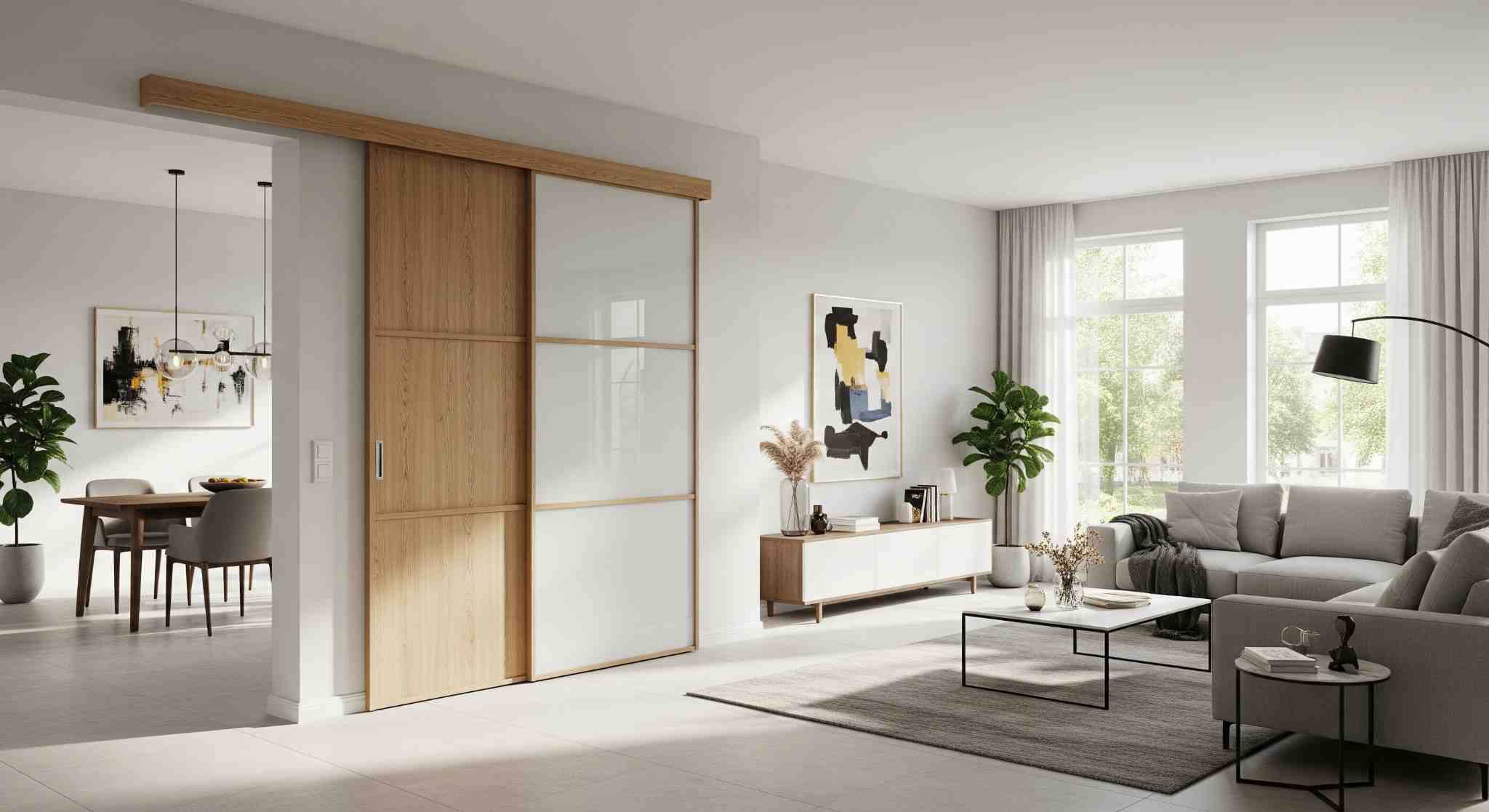 Sliding Wooden or Glass Panels