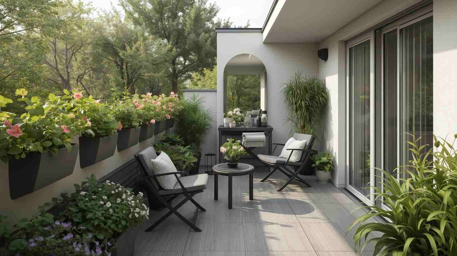 Small Balcony Terrace Garden Design