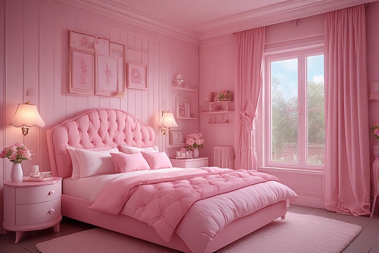 Small Pink Bedroom Design Ideas