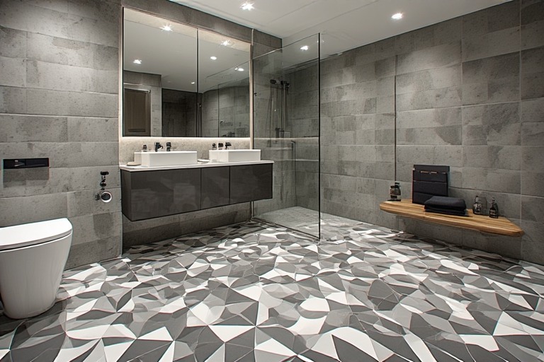 Contemporary Bathroom Design with Smart Bathroom