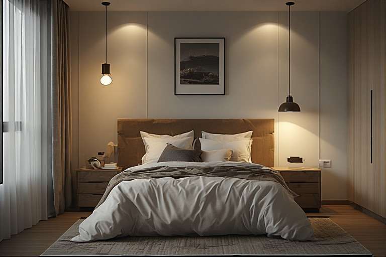 Smart Lighting Small Bedroom Design Ideas