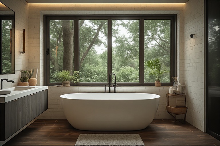Smart Bathroom Window Design