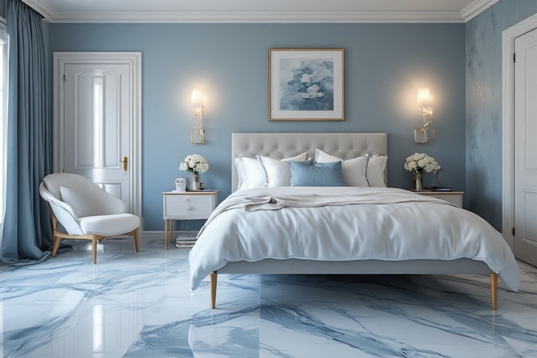 Soothing Blue and Crisp White