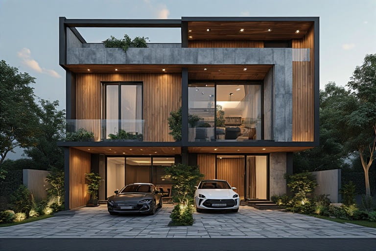 Sophisticated Wood Look Elevation Tiles