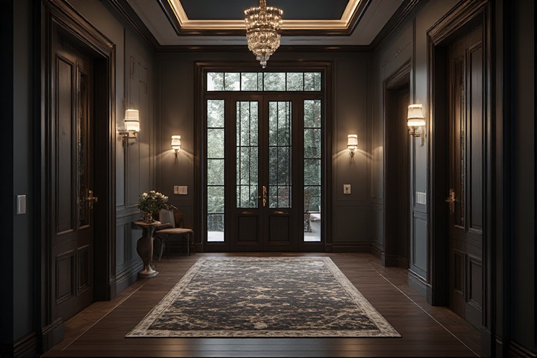 Statement Lighting Foyer Design