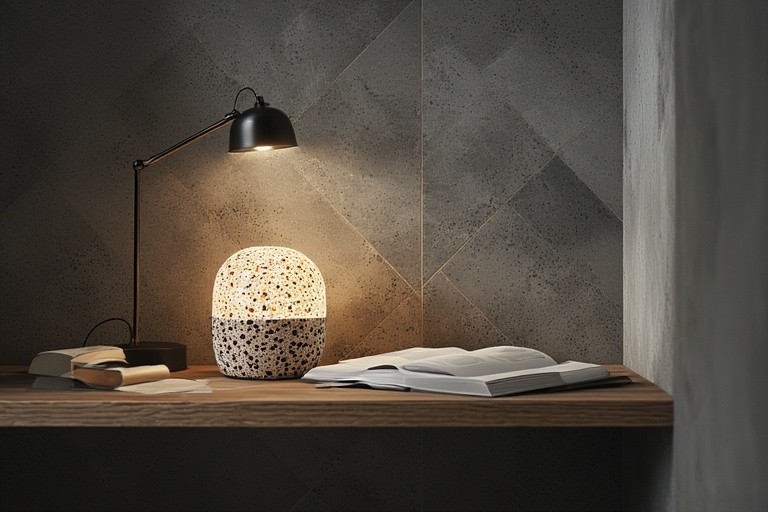 Statement Tile Lamp Base for Ambience