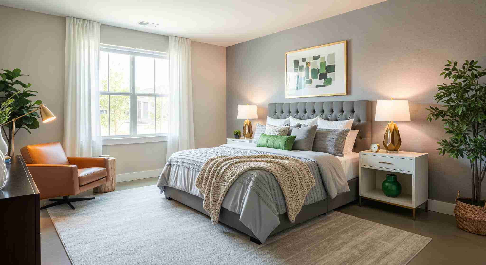 Stick to a Neutral Colour Palette with Accent Highlights