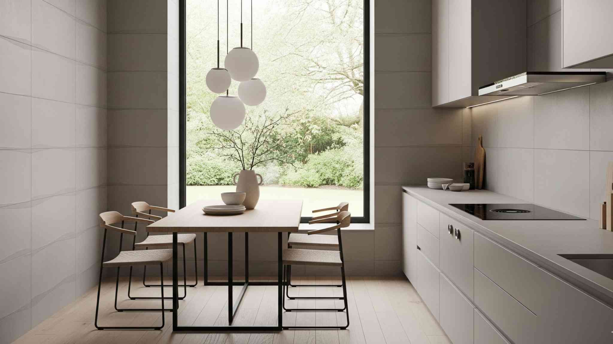 Subtle Stucco Style Grey Tiles