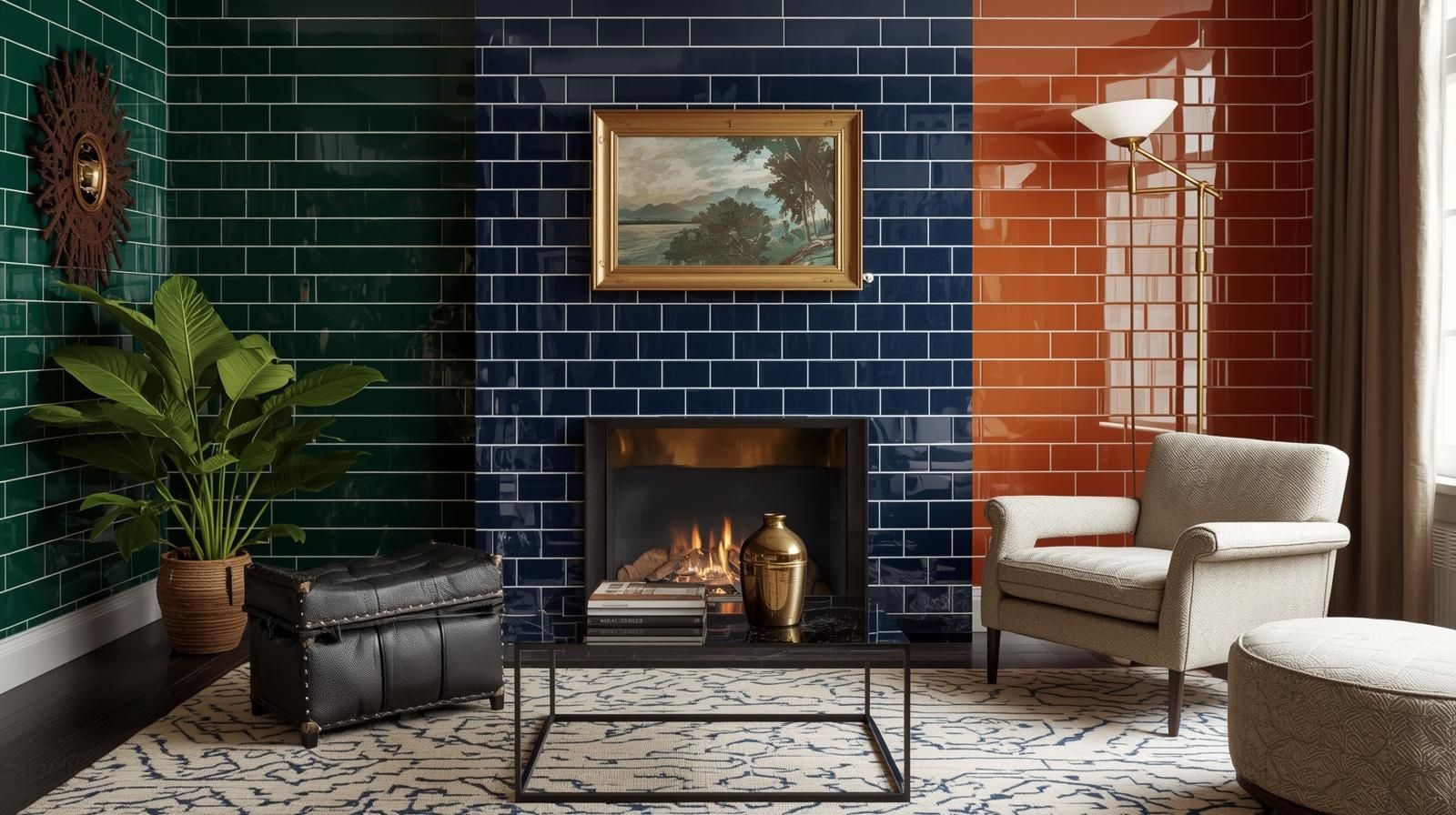 Subway Tiles in Bold Colours for Personality