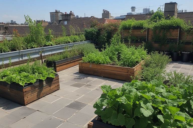 Sustainable Rooftop Farm with Eco Tiles