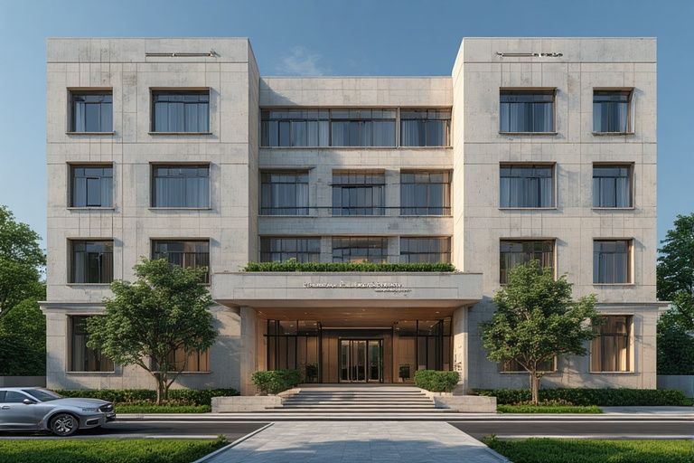 Symmetrical front designs for small hospitals