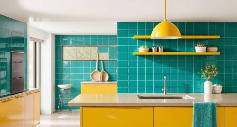 Teal and Yellow – Vibrant & Energetic