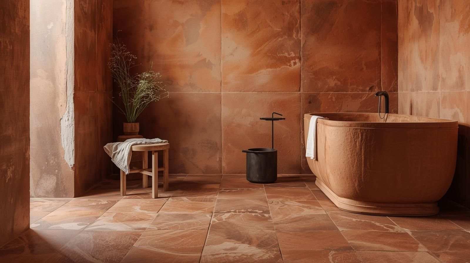 Terracotta Bathroom Tiles