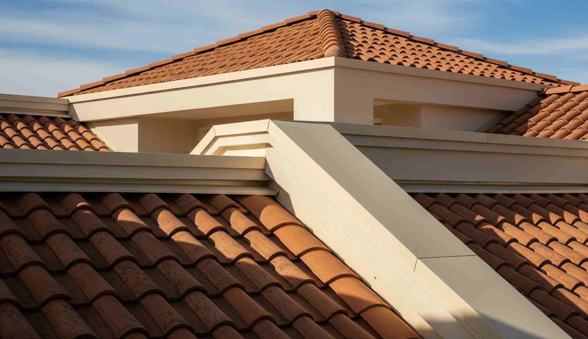 Terracotta Roof Tiles + Creamy Beige POP