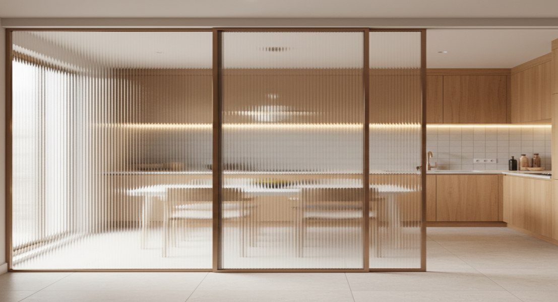 Textured Glass Partitions