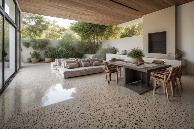 Textured Granite – Durable, Seamless & Perfect for Indoor-Outdoor Continuity