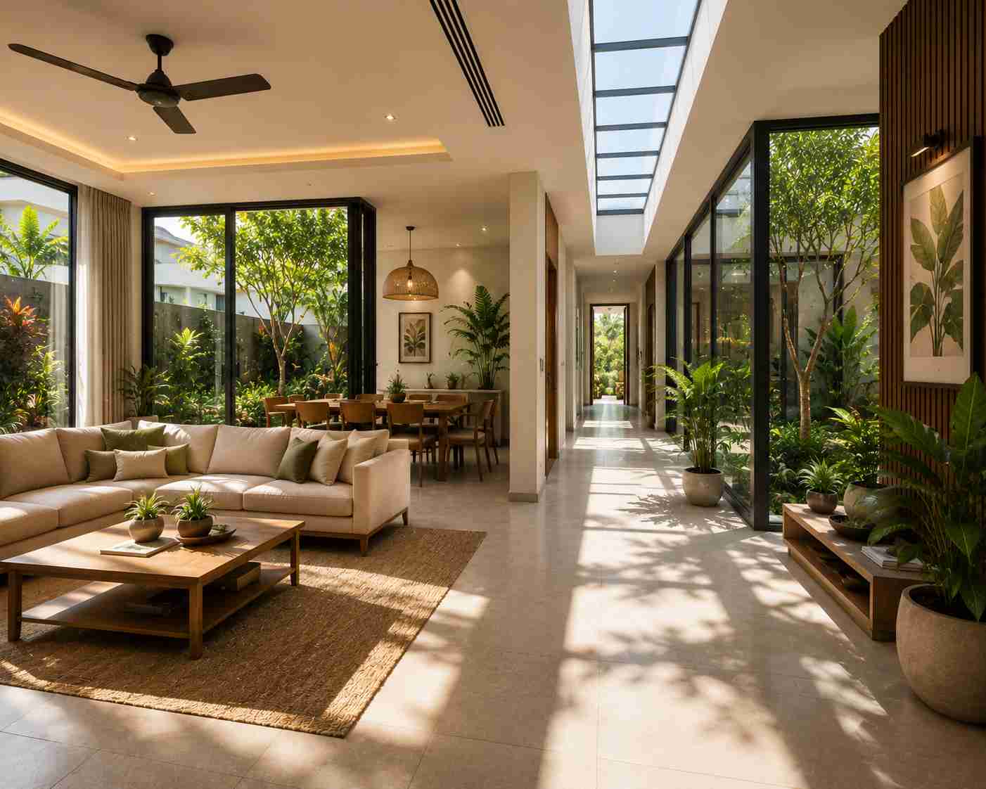 Ground Floor Home Design with Natural Lighting