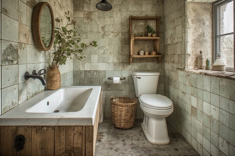 Reclaimed Aesthetic Rustic Bathroom Design