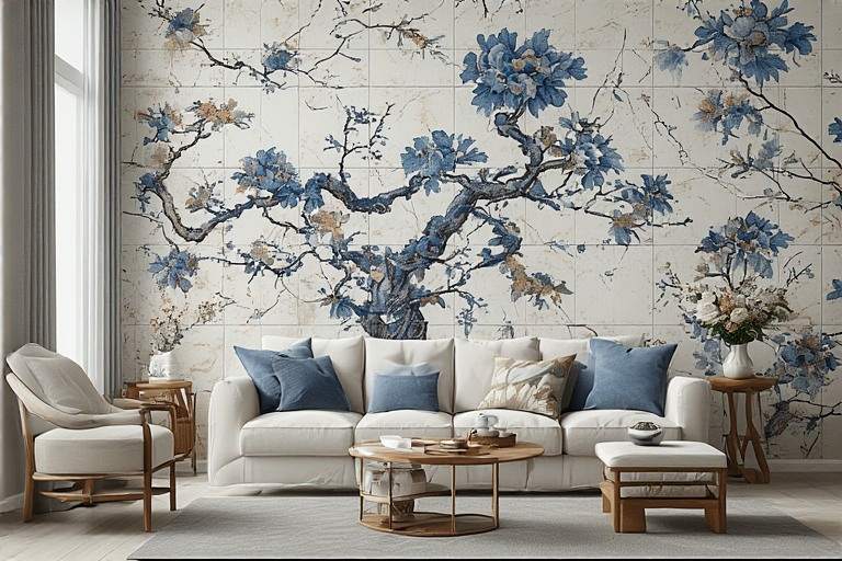 Aesthetic wall design for hall