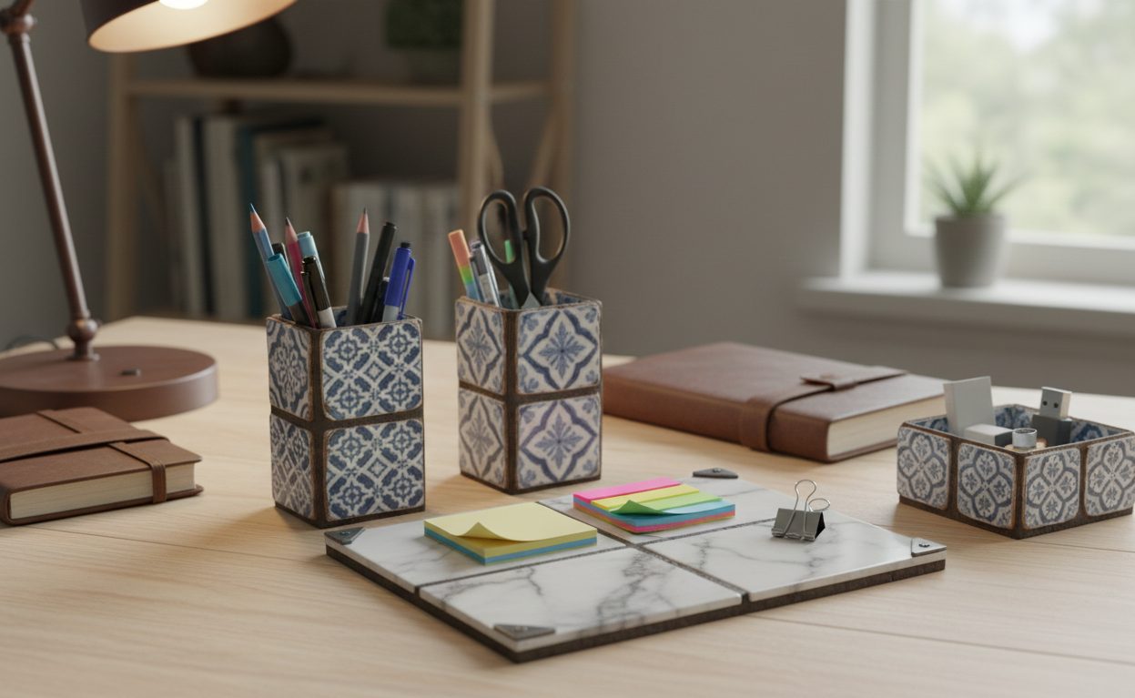 Tile-Based Desk Organisers