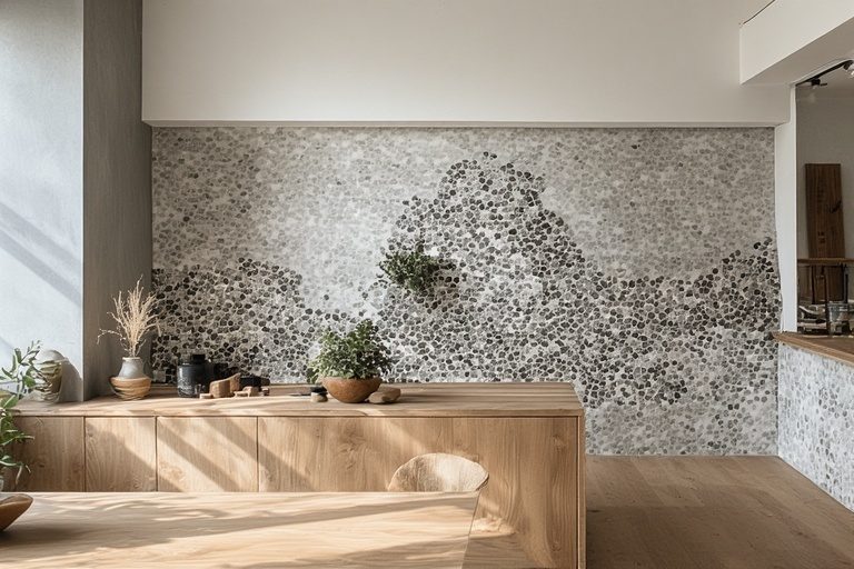 Tiled Countertops and Display Areas