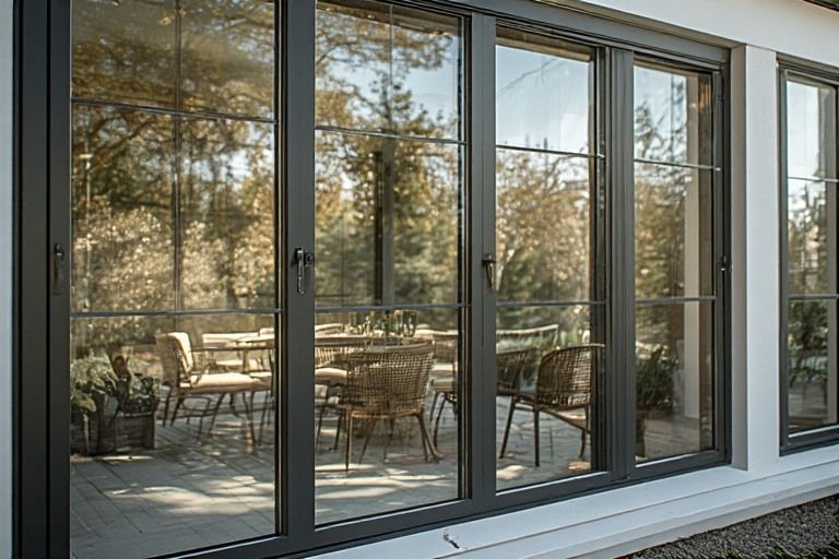 Tinted window glass design for solar heat control