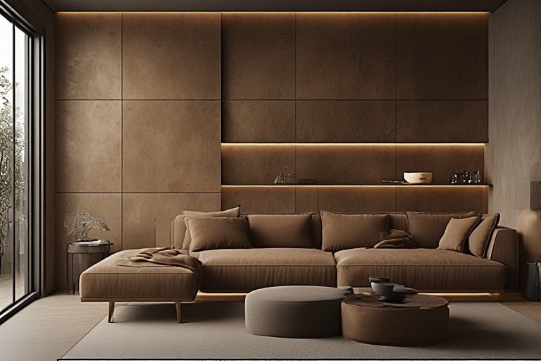 Tonal brown Palette kitchen colour combination