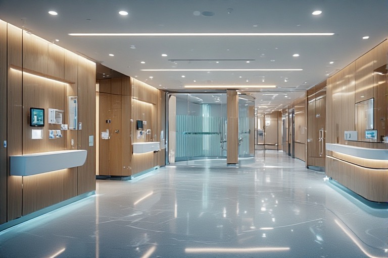 Hospital Interior Design with Touchless Fixtures