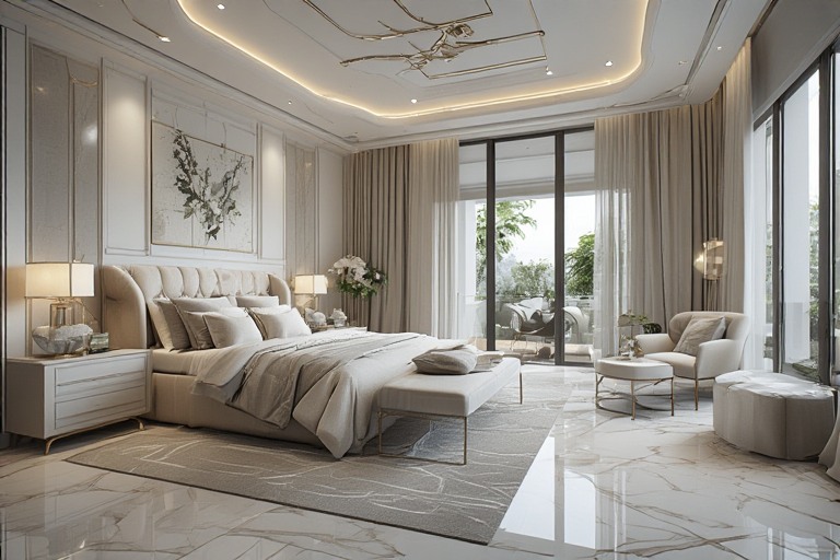 Luxury House Interior For Tranquil Master Bedroom