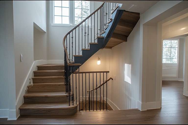 U-Shaped Stairs for Small Space