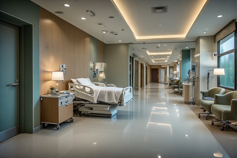 Hospital Interior Design with Calming Colour Palettes