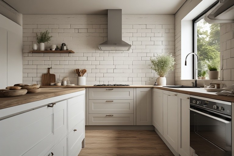 Utilise Light-Colored Kitchen Tiles to Enhance Space