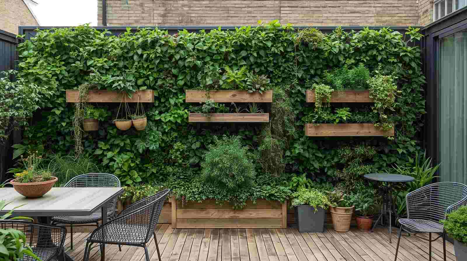 Vertical Green Wall Terrace Garden Design