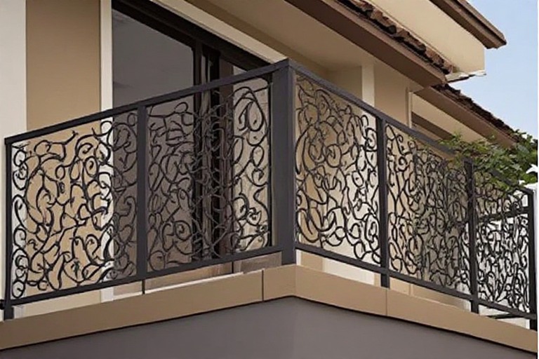 Vertical Spindle Railing Design for Roof