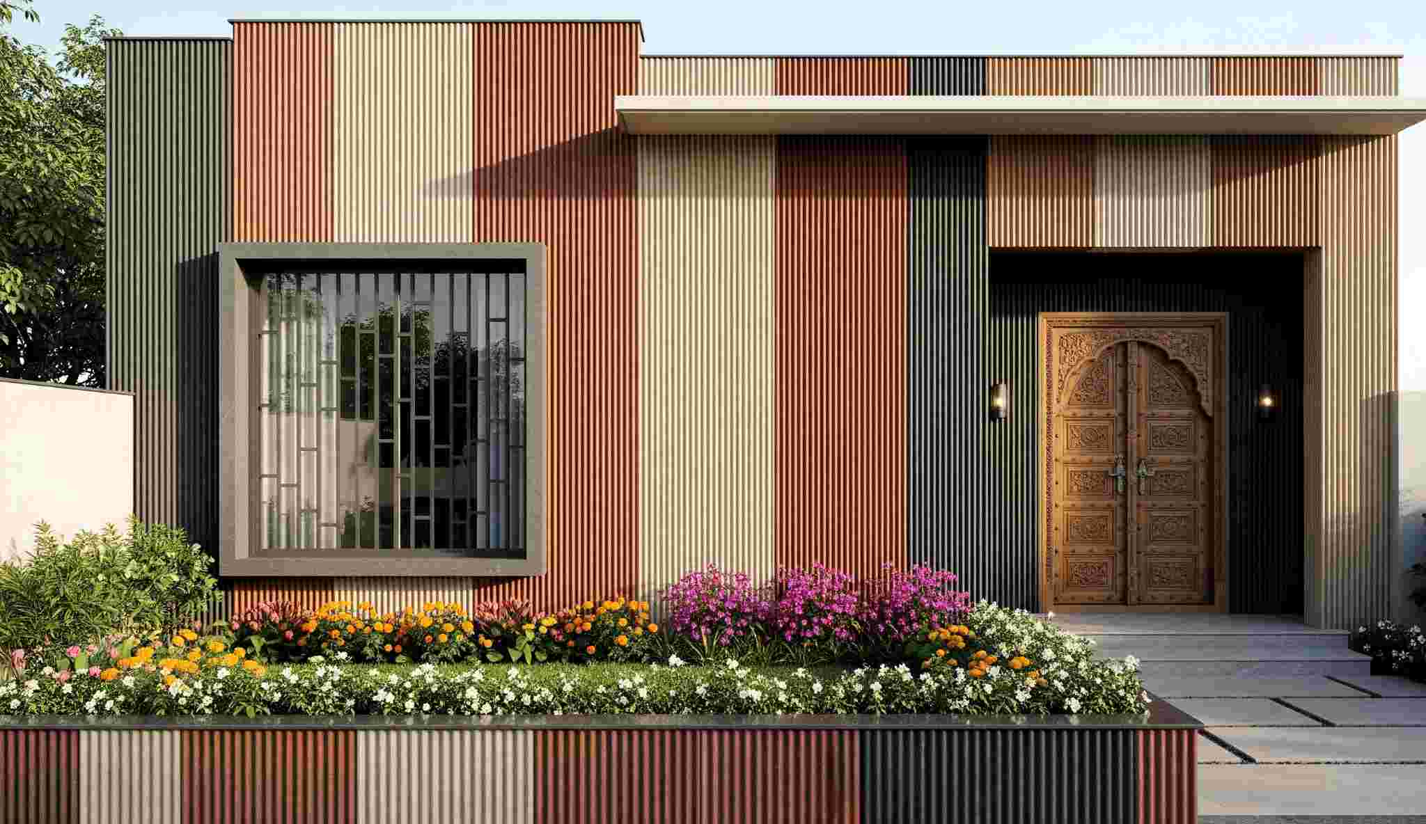 Vertical Ribbed Textures