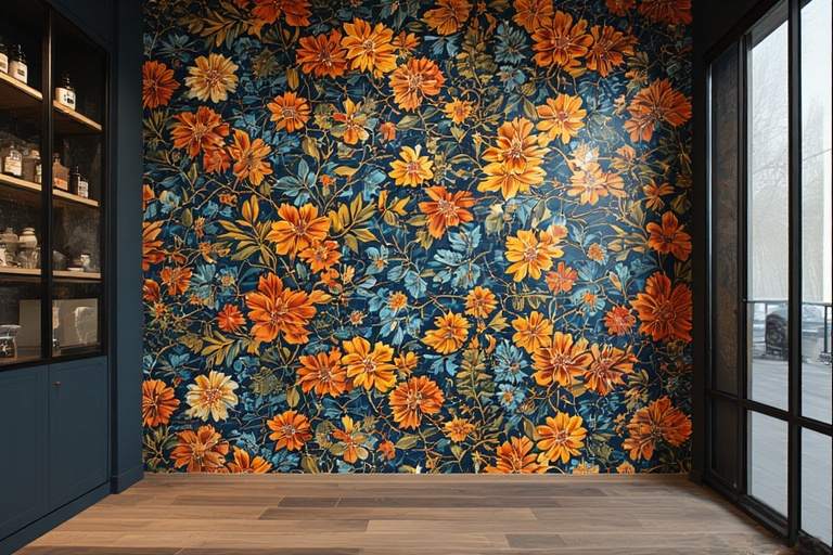 Vibrant Accent Walls with Patterned Tiles