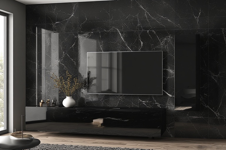 Visual Alert TV Unit Design for Bold and Eye-Catching Living Room Interiors
