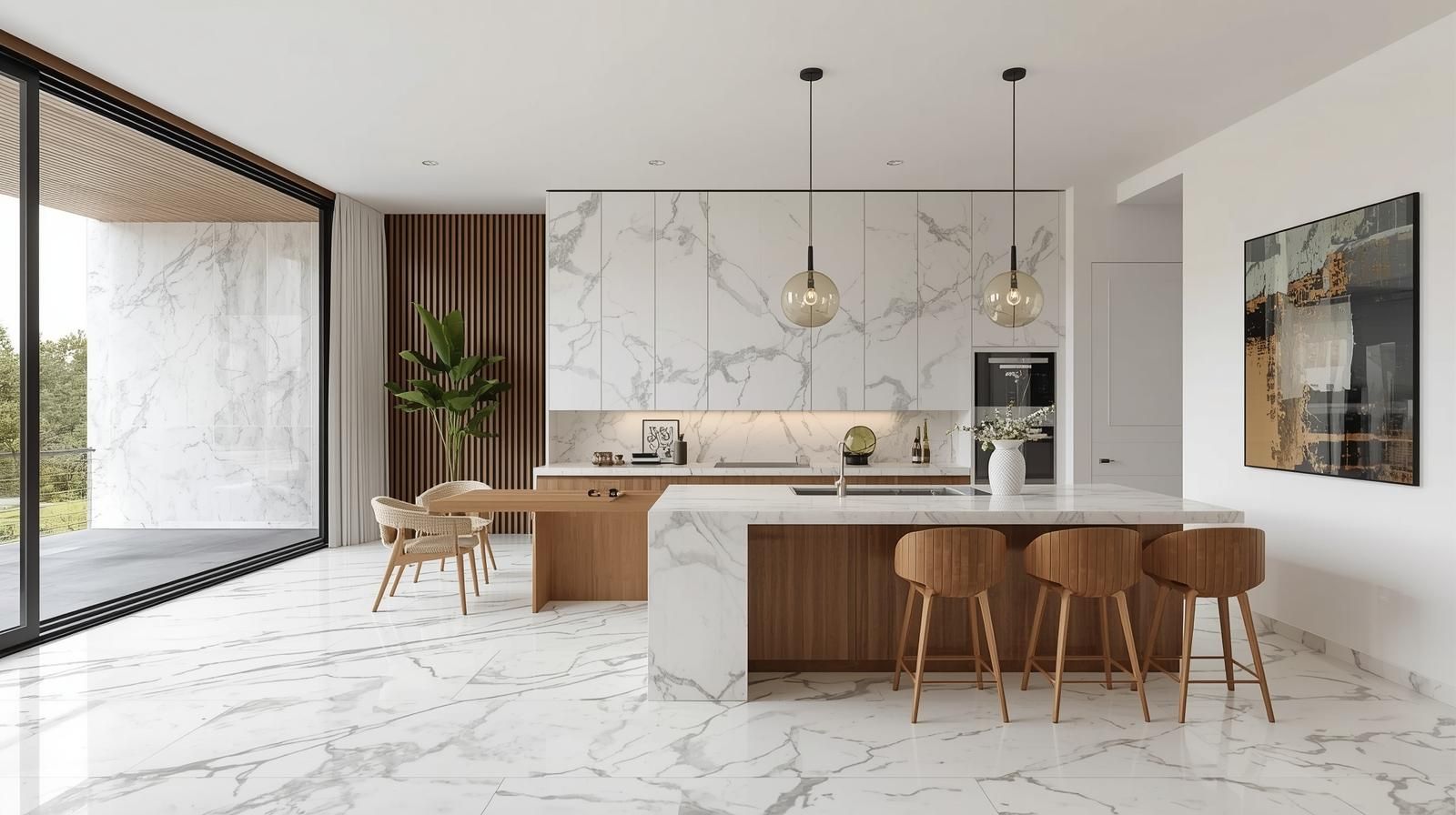 Volakas White Marble Texture