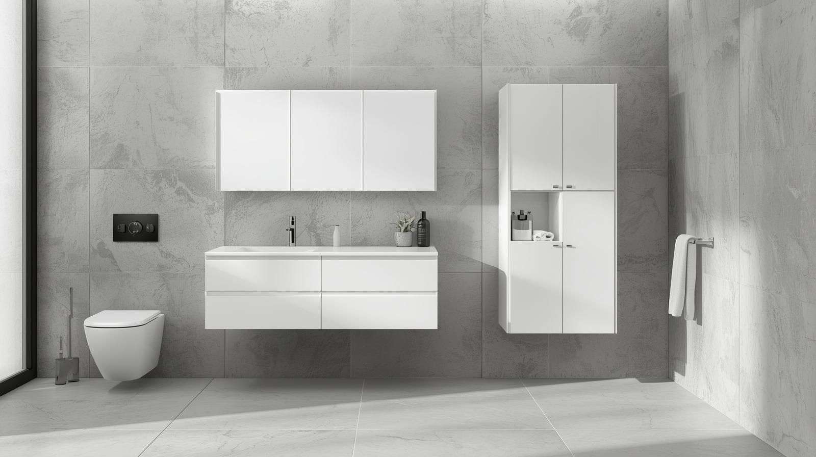 Wall-Mounted Floating PVC Cabinets