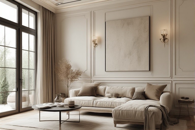 Wall Paneling Design for Living Room