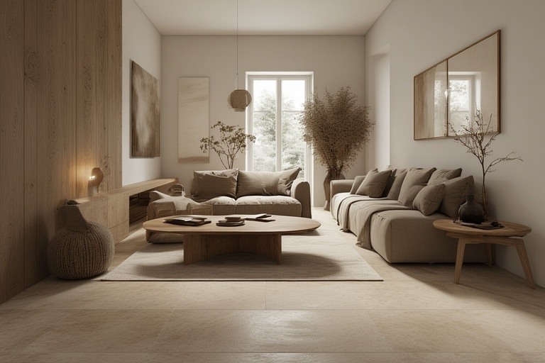 Warm Beige & Crisp White – Timeless Elegance