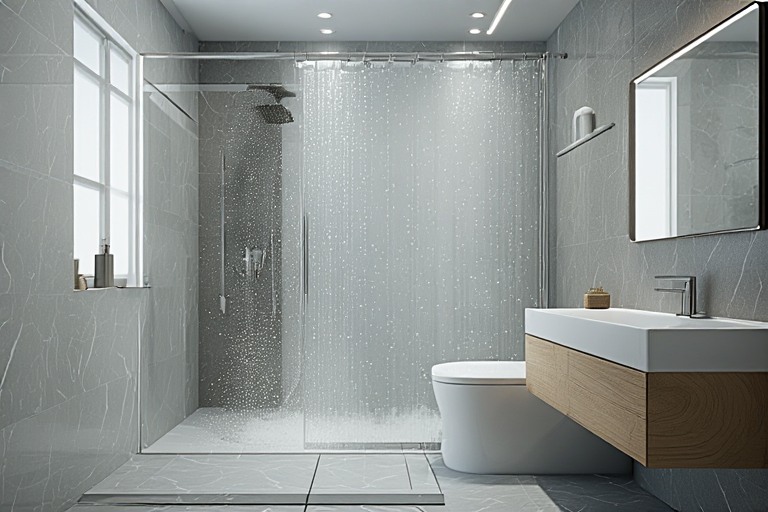 Waterproof Shower Curtain Bathroom Accessories