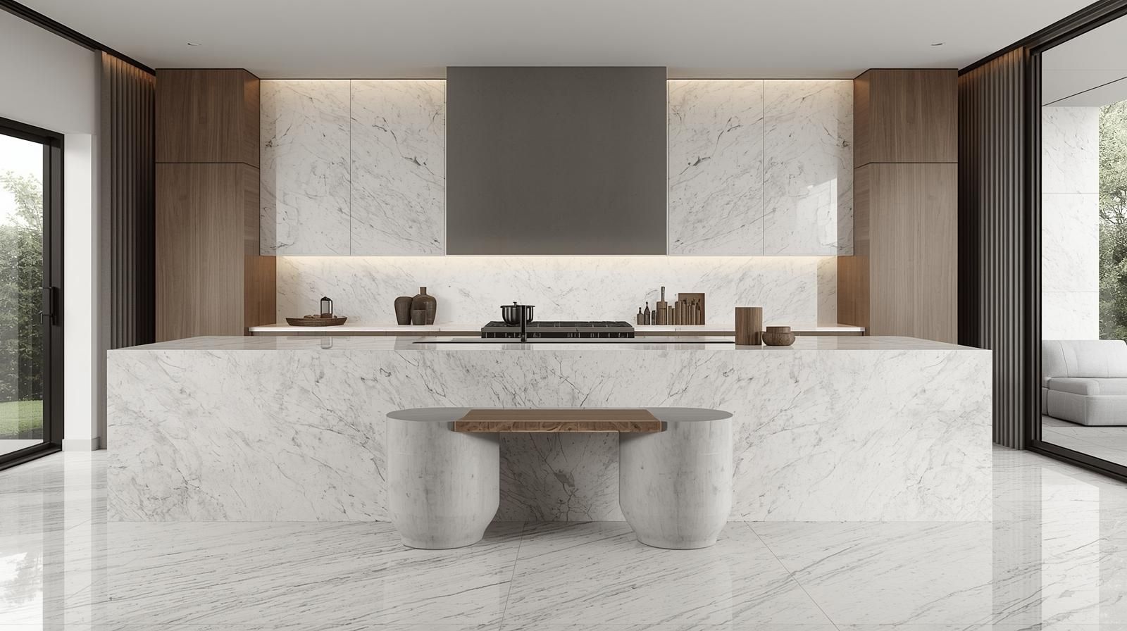 White Macaubas Marble Texture