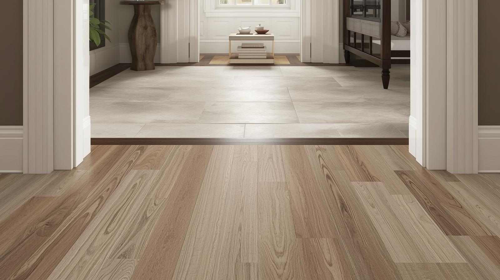 Wood-Look Floor Tile Border Designs
