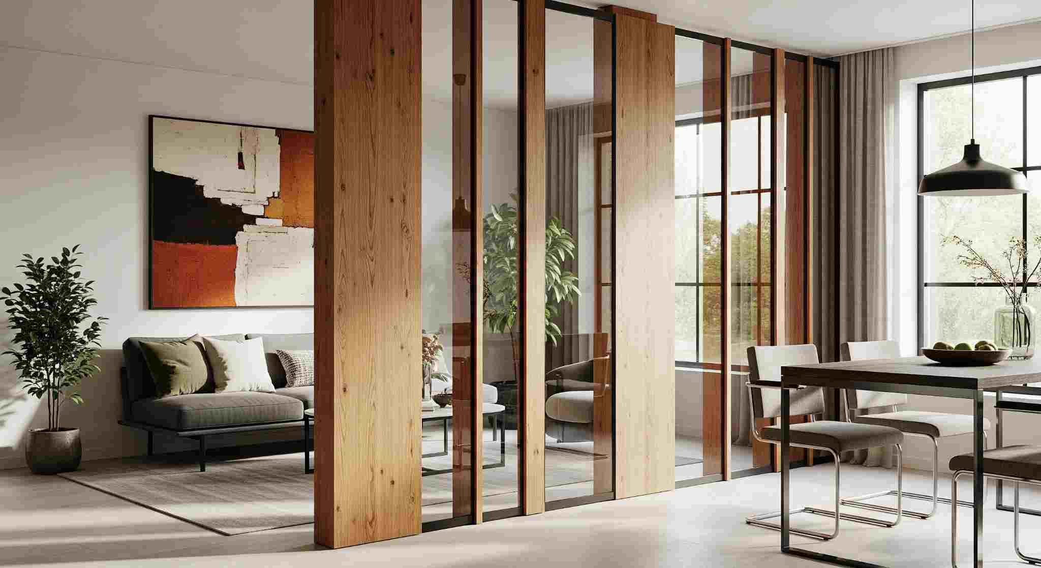 wood and Glass Combo Panels